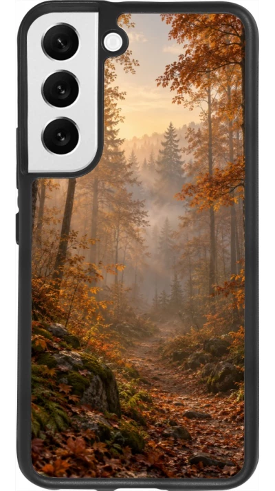Samsung Galaxy S22 Case Hülle - Silikon schwarz Autumn 26 Autumn walk