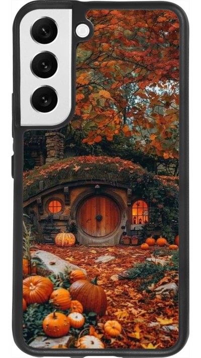 Samsung Galaxy S22 Case Hülle - Silikon schwarz Autumn 26 Hobbit house