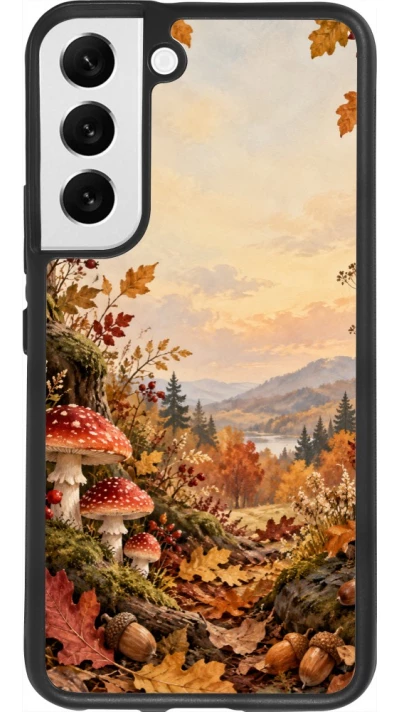 Samsung Galaxy S22 Case Hülle - Silikon schwarz Autumn 26 Illustrated Autumn