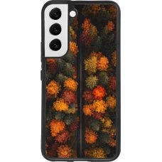 Coque Samsung Galaxy S22 - Silicone rigide noir Autumn 26 Road in autumn