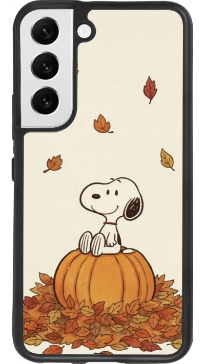 Samsung Galaxy S22 Case Hülle - Silikon schwarz Autumn 26 Snoopy autumn