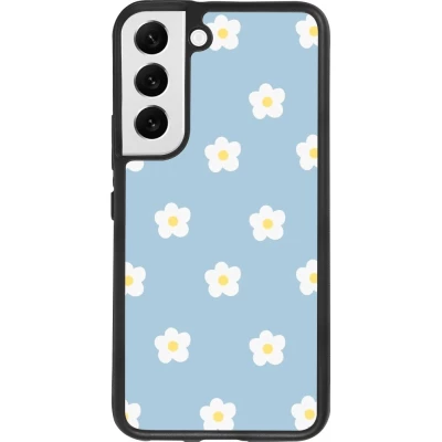 Coque Samsung Galaxy S22 - Silicone rigide noir Easter 2024 daisy flower