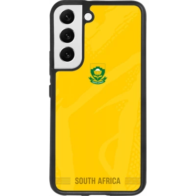 Coque Samsung Galaxy S22 - Silicone rigide noir Maillot de football Afrique du Sud 2026 personnalisable