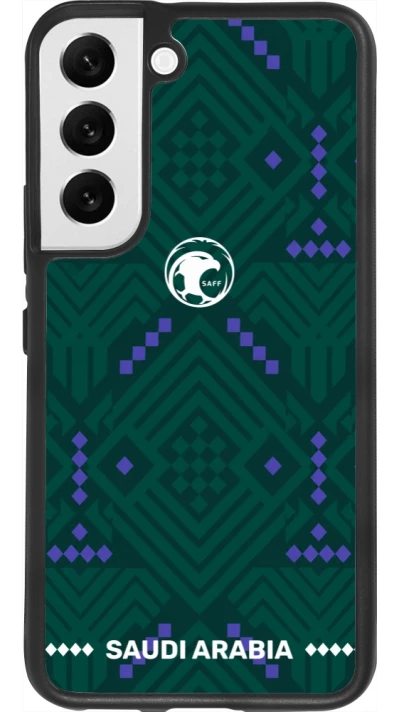 Samsung Galaxy S22 Case Hülle - Silikon schwarz Saudi Arabien 2026 personalisierbares Fussballtrikot