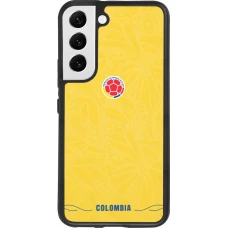 Samsung Galaxy S22 Case Hülle - Silikon schwarz Kolumbien 2026 personalisierbares Fussballtrikot