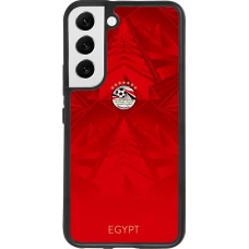 Coque Samsung Galaxy S22 - Silicone rigide noir Maillot de football Égypte 2026 personnalisable