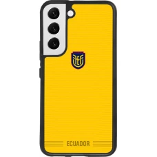 Coque Samsung Galaxy S22 - Silicone rigide noir Maillot de football Équateur 2026 personnalisable