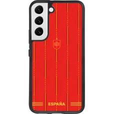 Coque Samsung Galaxy S22 - Silicone rigide noir Maillot de football Espagne 2026 personnalisable