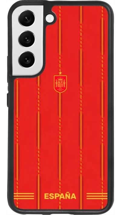 Samsung Galaxy S22 Case Hülle - Silikon schwarz Spanien 2026 personalisierbares Fussballtrikot