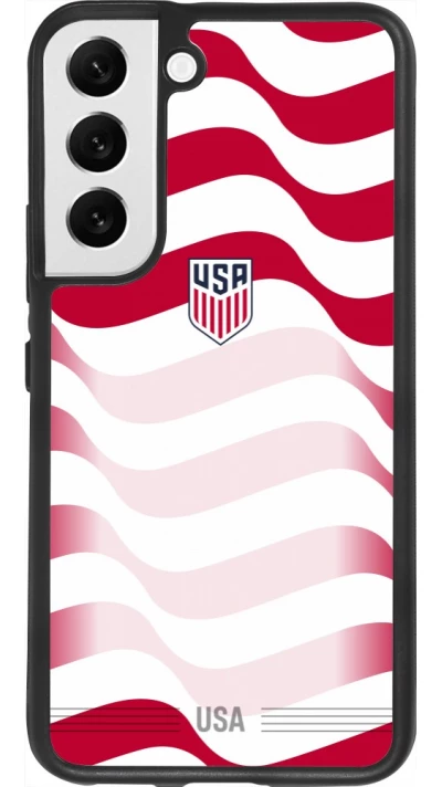 Samsung Galaxy S22 Case Hülle - Silikon schwarz Vereinigten Staaten 2026 personalisierbares Fussballtrikot