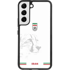Coque Samsung Galaxy S22 - Silicone rigide noir Maillot de football Iran 2026 personnalisable