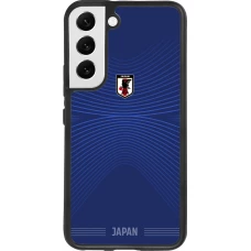 Coque Samsung Galaxy S22 - Silicone rigide noir Maillot de football Japon 2026 personnalisable