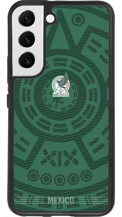 Samsung Galaxy S22 Case Hülle - Silikon schwarz Mexiko 2026 personalisierbares Fussballtrikot
