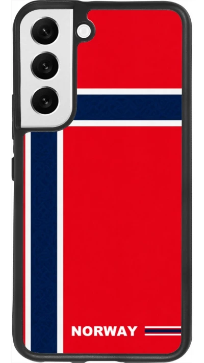Samsung Galaxy S22 Case Hülle - Silikon schwarz Norwegen 2026 personalisierbares Fussballtrikot