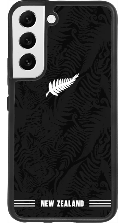 Samsung Galaxy S22 Case Hülle - Silikon schwarz Neuseeland 2026 personalisierbares Fussballtrikot