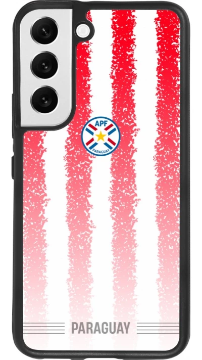 Samsung Galaxy S22 Case Hülle - Silikon schwarz Paraguay 2026 personalisierbares Fussballtrikot
