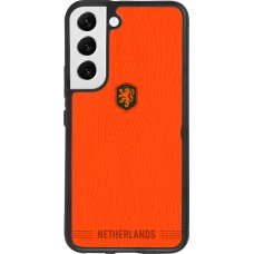 Samsung Galaxy S22 Case Hülle - Silikon schwarz Niederlande 2026 personalisierbares Fussballtrikot