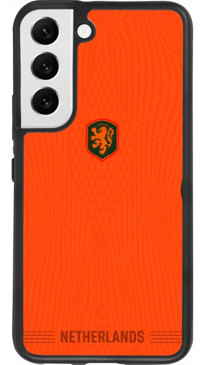 Samsung Galaxy S22 Case Hülle - Silikon schwarz Niederlande 2026 personalisierbares Fussballtrikot