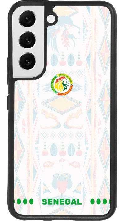 Samsung Galaxy S22 Case Hülle - Silikon schwarz Senegal 2026 personalisierbares Fussballtrikot