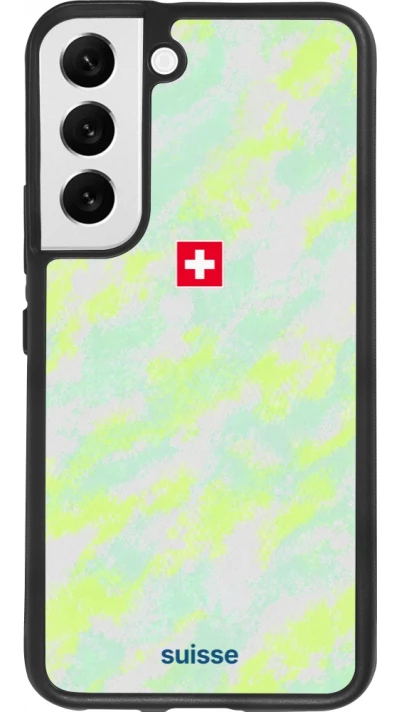 Samsung Galaxy S22 Case Hülle - Silikon schwarz Schweiz Away 2026 personalisierbares Fussballtrikot
