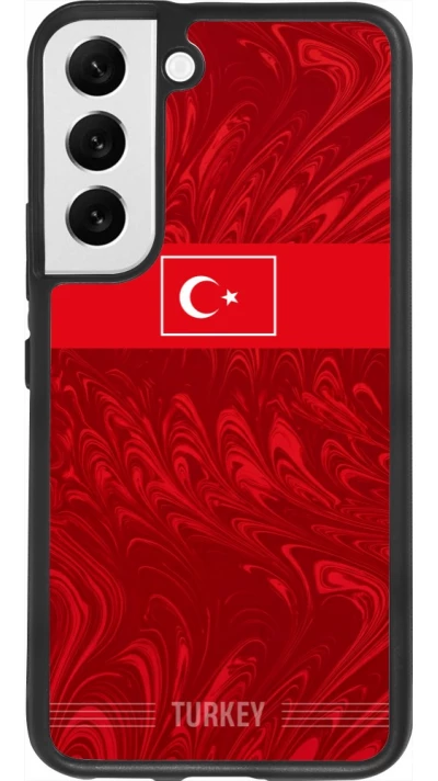 Samsung Galaxy S22 Case Hülle - Silikon schwarz Türkei 2026 personalisierbares Fussballtrikot