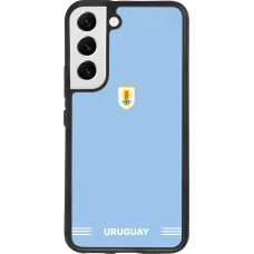 Samsung Galaxy S22 Case Hülle - Silikon schwarz Uruguay 2026 personalisierbares Fussballtrikot