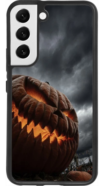 Coque Samsung Galaxy S22 - Silicone rigide noir Halloween 2026 The Wicked Pumpkin