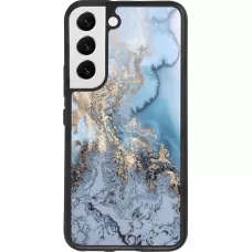 Coque Samsung Galaxy S22 - Silicone rigide noir Marble 04