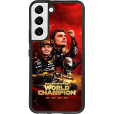 Coque Samsung Galaxy S22 - Silicone rigide noir Max Verstappen Champion 2023