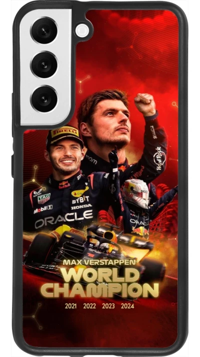 Samsung Galaxy S22 Case Hülle - Silikon schwarz Max Verstappen Champion 2023