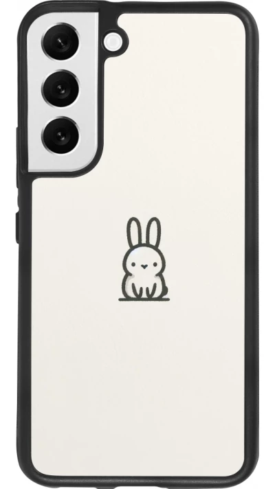Samsung Galaxy S22 Case Hülle - Silikon schwarz Minimal Häschen Süße
