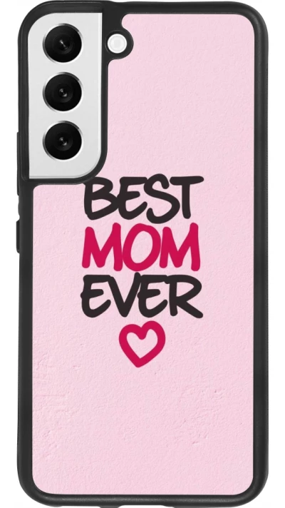 Samsung Galaxy S22 Case Hülle - Silikon schwarz Mom 2023 best Mom ever pink