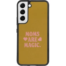 Coque Samsung Galaxy S22 - Silicone rigide noir Mom 2026 Are Magic