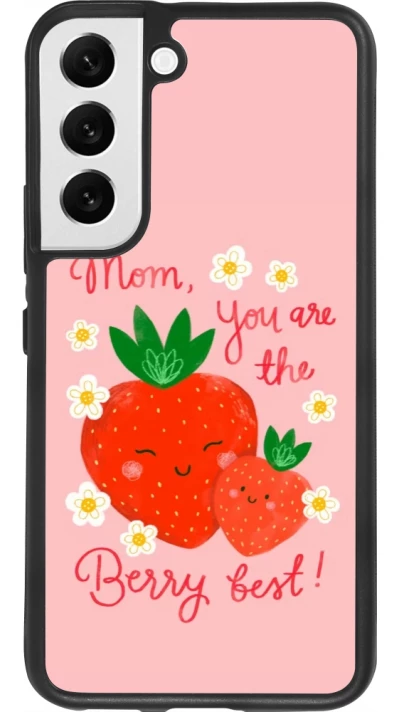 Samsung Galaxy S22 Case Hülle - Silikon schwarz Mom 2026 Berry best