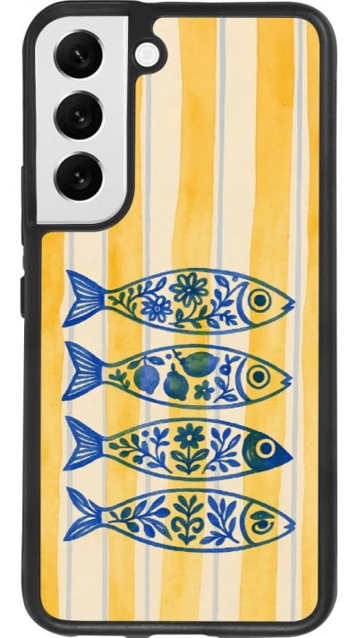 Samsung Galaxy S22 Case Hülle - Silikon schwarz Portuguese fish 2026