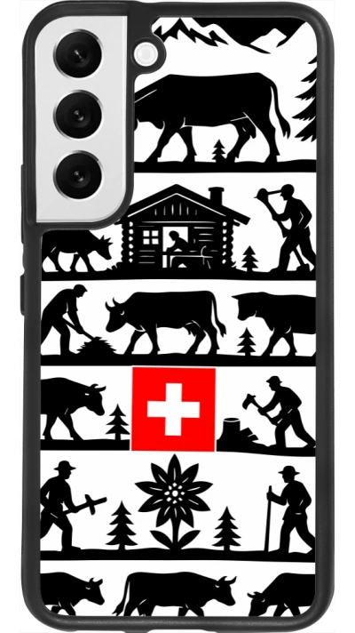Samsung Galaxy S22 Case Hülle - Silikon schwarz Poya Schweiz 1