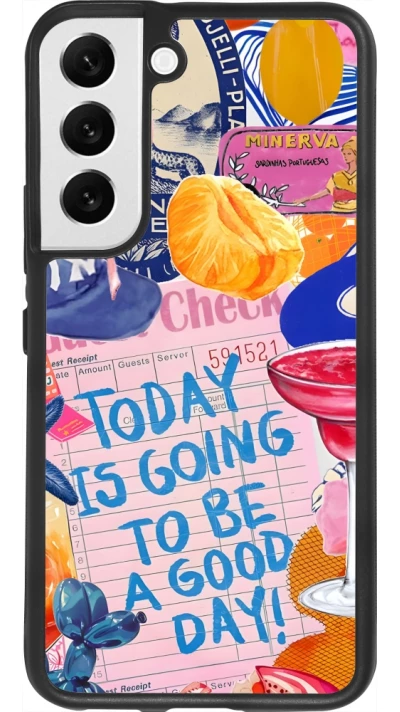 Samsung Galaxy S22 Case Hülle - Silikon schwarz Preppy Today is Going to be a good day