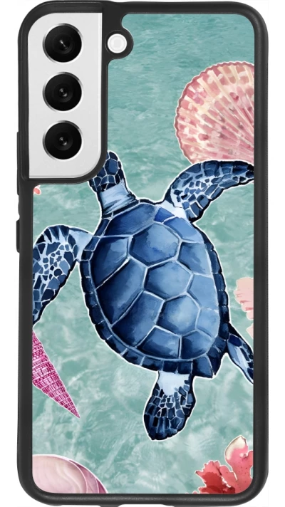 Samsung Galaxy S22 Case Hülle - Silikon schwarz Preppy Turtle