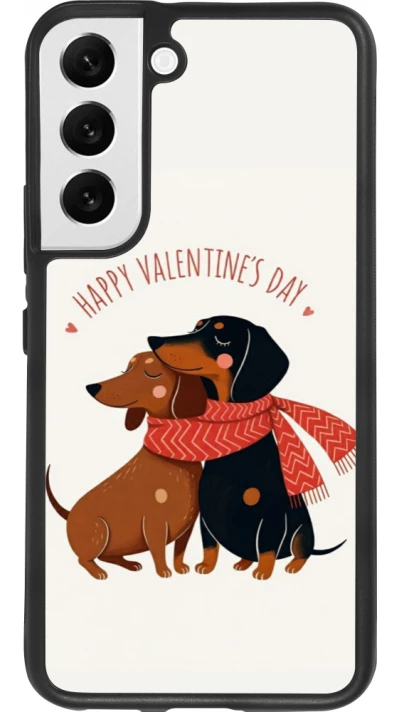 Samsung Galaxy S22 Case Hülle - Silikon schwarz Saint Valentines Day 26 Happy Valentine