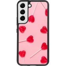 Coque Samsung Galaxy S22 - Silicone rigide noir Saint Valentines Day 26 Lollipop