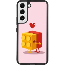 Samsung Galaxy S22 Case Hülle - Silikon schwarz Saint Valentines Day 26 Puzzle