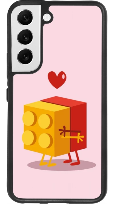 Samsung Galaxy S22 Case Hülle - Silikon schwarz Saint Valentines Day 26 Puzzle