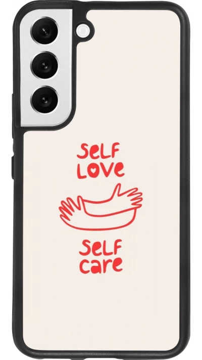 Samsung Galaxy S22 Case Hülle - Silikon schwarz Saint Valentines Day 26 Self love self care