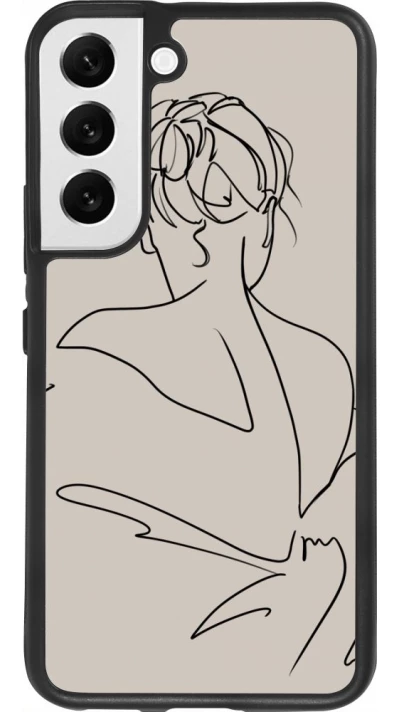 Coque Samsung Galaxy S22 - Silicone rigide noir Salnikova 05