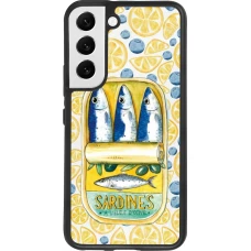 Samsung Galaxy S22 Case Hülle - Silikon schwarz Sardines in oil 2026