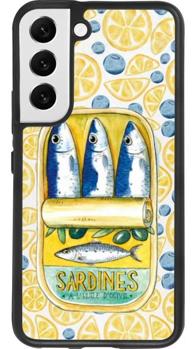 Samsung Galaxy S22 Case Hülle - Silikon schwarz Sardines in oil 2026