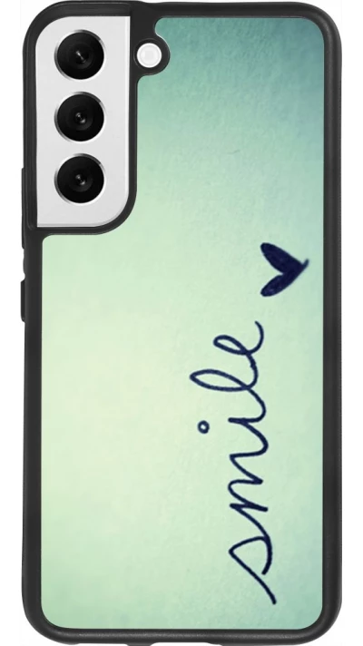 Coque Samsung Galaxy S22 - Silicone rigide noir Smile