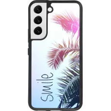 Coque Samsung Galaxy S22 - Silicone rigide noir Smile 05