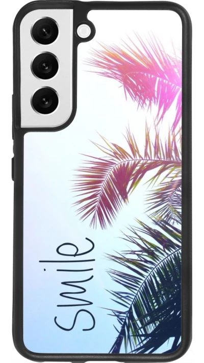 Coque Samsung Galaxy S22 - Silicone rigide noir Smile 05