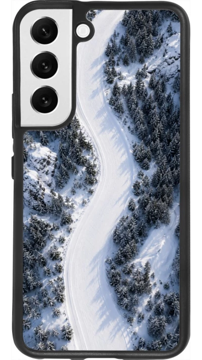 Coque Samsung Galaxy S22 - Silicone rigide noir Sports 2026 Ski